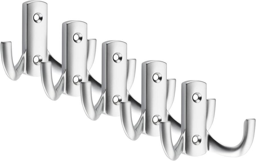 Sotech 5 stuks Kapstokhaken JULIE STRONG Kort Chroom mat Nieuwe solide uitvoering wandgarderobe