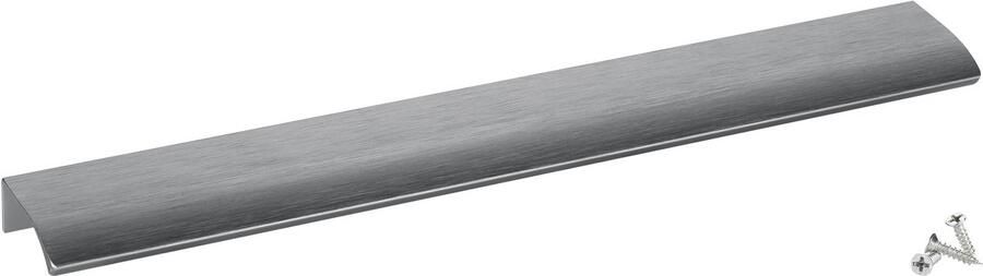 Sotech 5 stuks meubelgrepen Blanket Alex Titan blauw 300 mm Keukengrepen voor binnenfrontmontage incl. bevestigingsschroeven