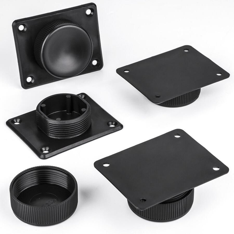 Sotech 8 stuks meubelvoet Golf II zwart diameter: 50 mm hoogte: verstelbaar 22 32 mm