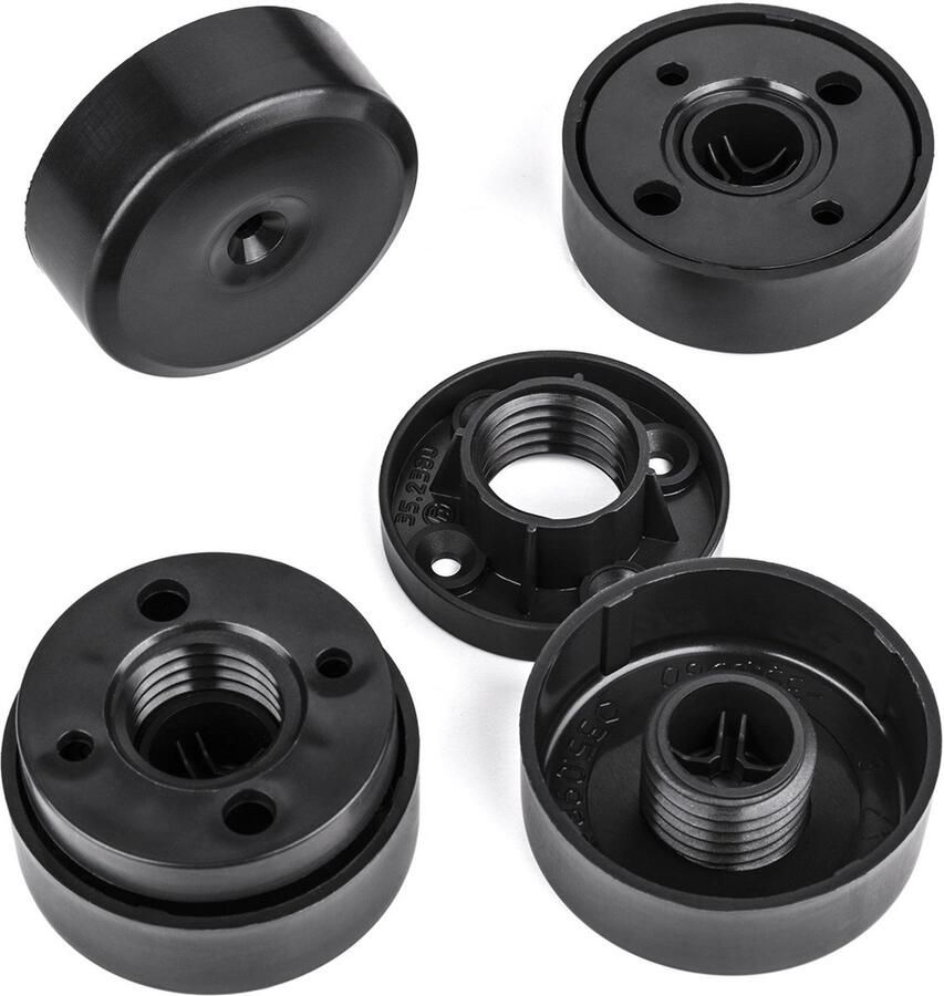 Sotech 8 stuks meubelvoet Golf III zwart diameter: 50 mm hoogte: verstelbaar 18 24 mm