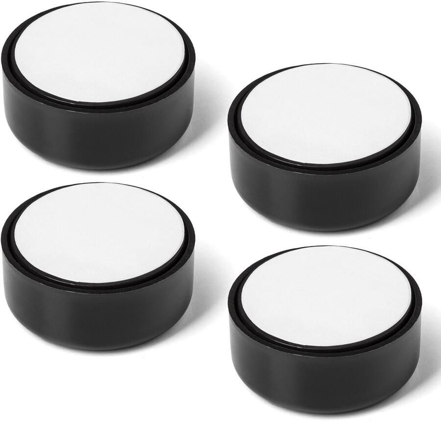 Sotech 8 stuks meubelvoet Golf zwart diameter: 53 5 mm hoogte: 23 5 mm verstelbaar