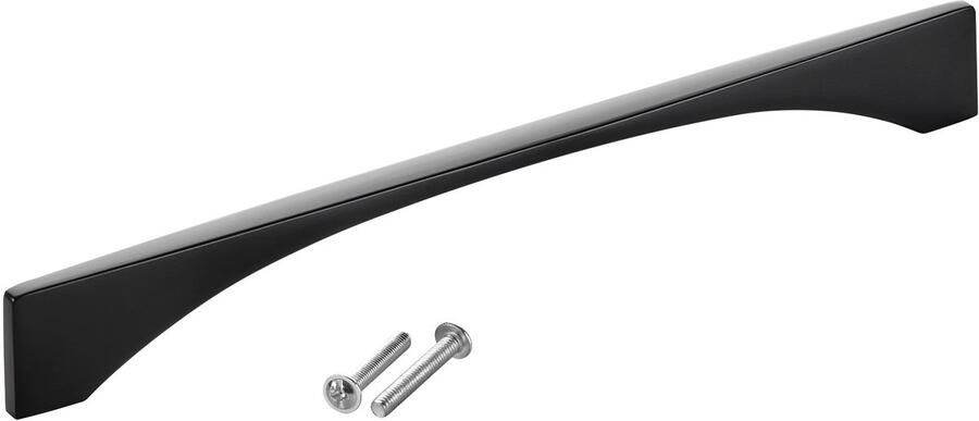 Sotech aluminium meubelgreep BLACKLINE XIV BA 192 mm mat zwart (lengte 213 mm breedte 4 mm hoogte 26 mm) designgreep