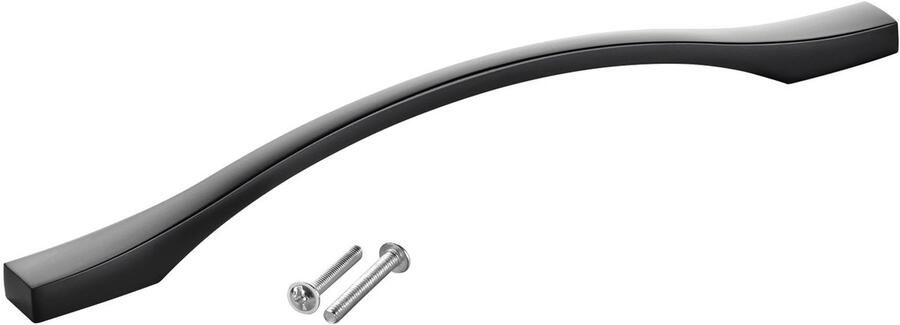 Sotech aluminium meubelgreep BLACKLINE XV BA 192 mm mat zwart (lengte 228 mm breedte 13 5 mm hoogte 26 mm) vitrinegreep