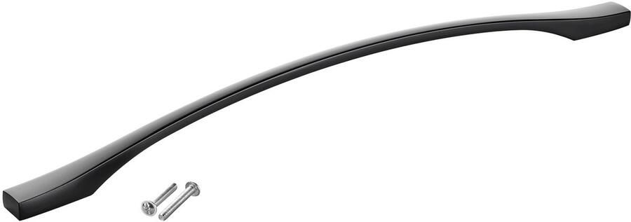 Sotech aluminium meubelgreep BLACKLINE XV BA 320 mm mat zwart (lengte 356 mm breedte 13 5 mm hoogte 30 mm) beugelgreep keukengreep