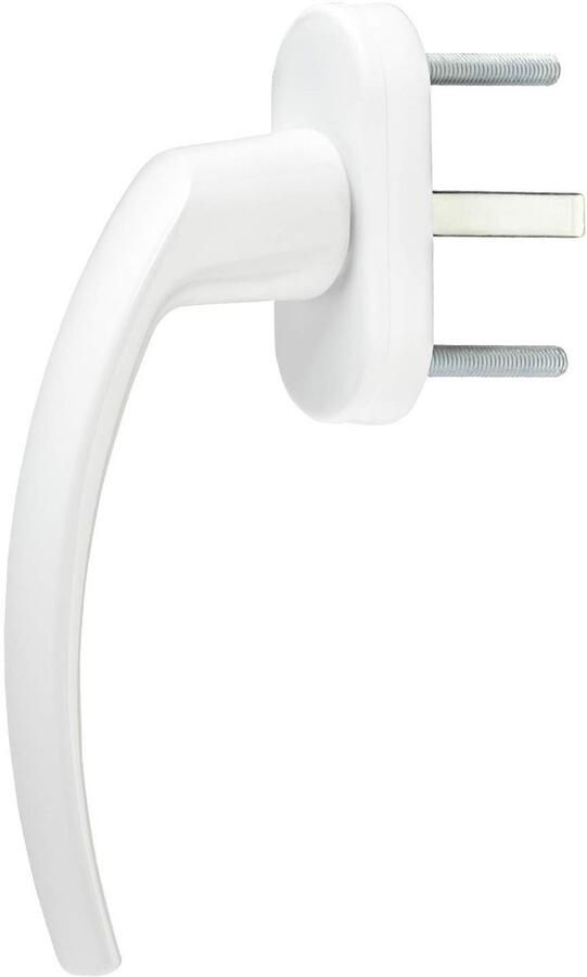 Sotech aluminium raamkruk standaard wit (28 5 x 141 x 61 5 mm) terrasdeurkruk met 45° raster