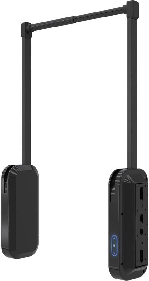 Sotech Automatische kledinglift met servoaandrijving breedte verstelbaar van 764 tot 964 mm donkergrijs gepoedercoat inbouwhoogte 823 mm draagvermogen 15 kg