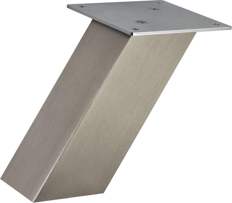 Sotech Barconsole Schuin 170 x 80 x 70 mm in RVS-look 30 kg Draagvermogen Steunpootconsole