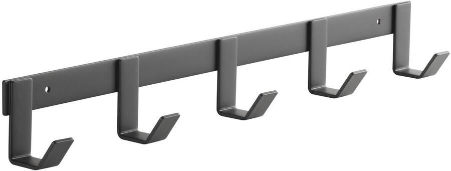 Sotech Blackline ALBA (klein) Haakarm 450 mm met 5 haken zwart gepoedercoat Kapstok Kapstokhaken