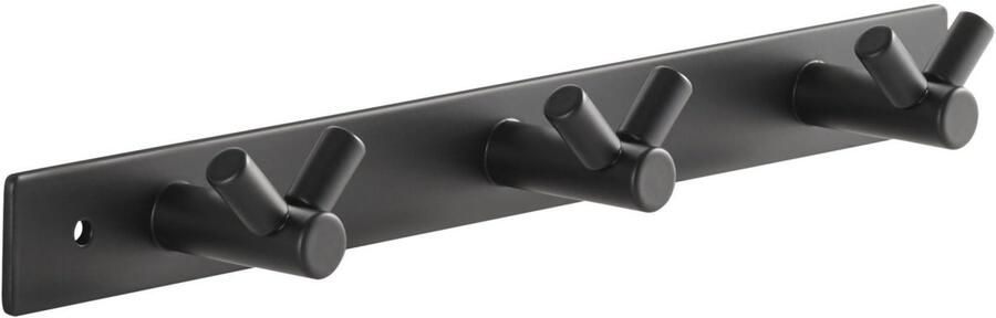 Sotech Blackline CORA V Haakarm 257 mm met 3 haken zwart gepoedercoat Kapstok Kapstokhaken