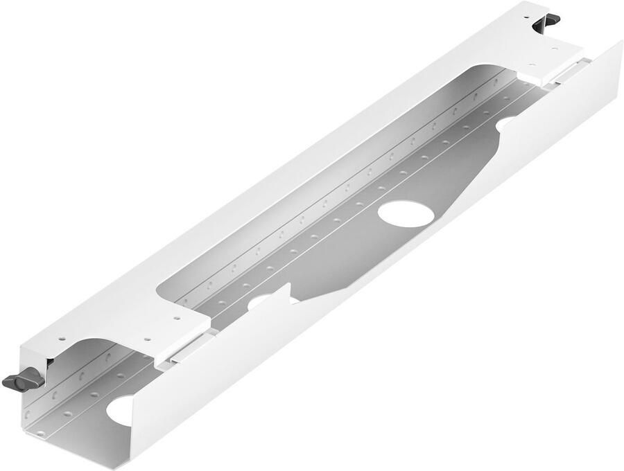 Sotech CAVO Kabelmanagement horizontaal witte kabelgoot 768 x 94 mm voor bureaus