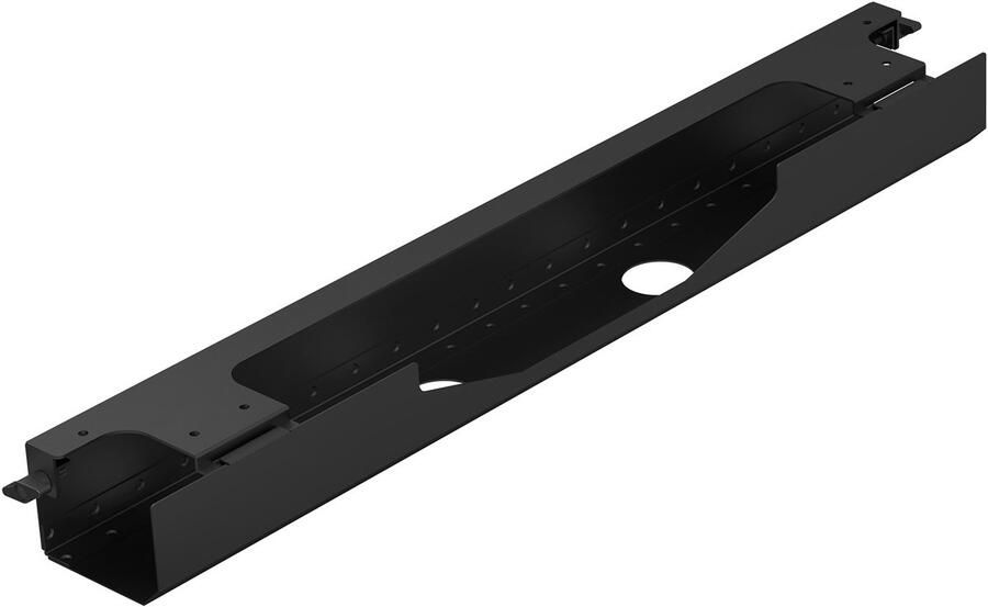 Sotech CAVO Kabelmanagement horizontale zwarte kabelgoot 768 x 94 mm voor bureaus