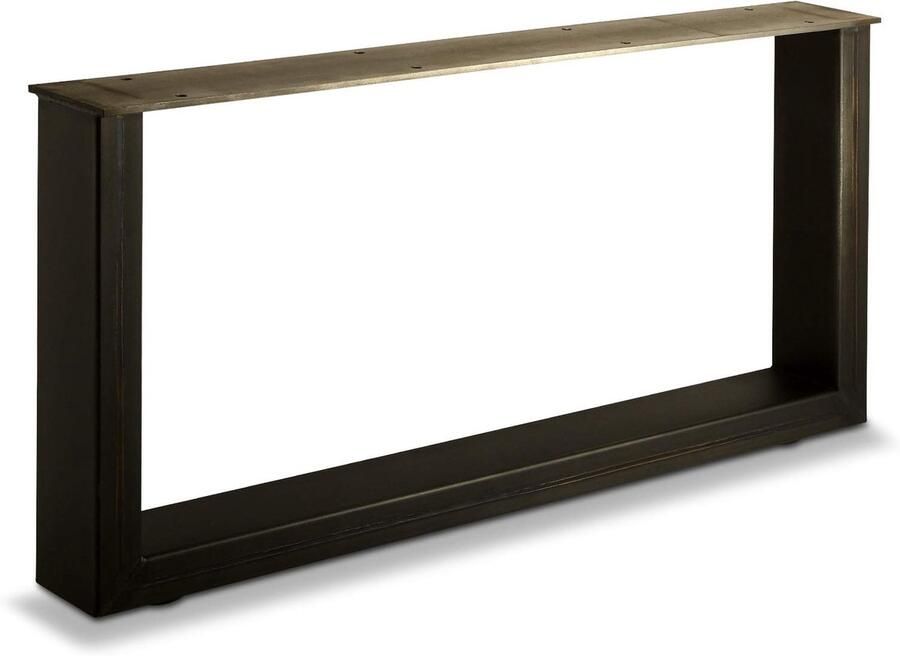 Sotech Design Tafelonderstel KUFE Industrieel Vintage Look Staal Draagvermogen tot 250 kg hoogte verstelbaar (Hoogte: 400 mm Diepte: 800 mm)