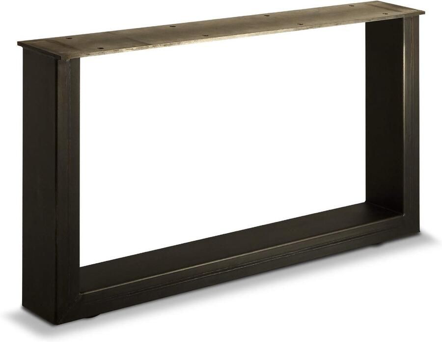 Sotech Design Tafelonderstel KUFE Industrieel Vintage Look Staal Draagvermogen tot 250 kg hoogte verstelbaar (Hoogte: 400 mm Diepte: 700 mm)