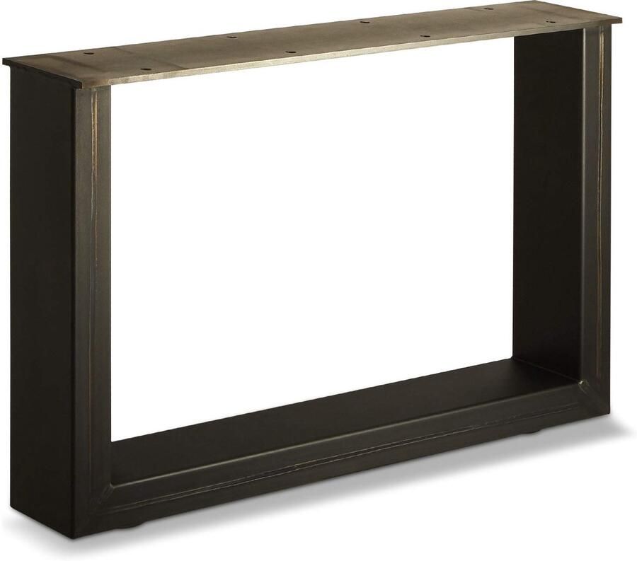 Sotech Design Tafelonderstel KUFE Industrieel Vintage Look Staal Draagvermogen tot 250 kg hoogte verstelbaar (Hoogte: 400 mm Diepte: 600 mm)