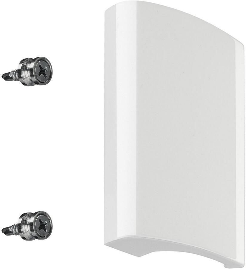 Sotech Deurgreep DELEA Aluminium (82 x 52 5 x 20 mm Boorgatafstand 48 mm) wit glanzend balkon deurgreep met verdekte schroefverbinding