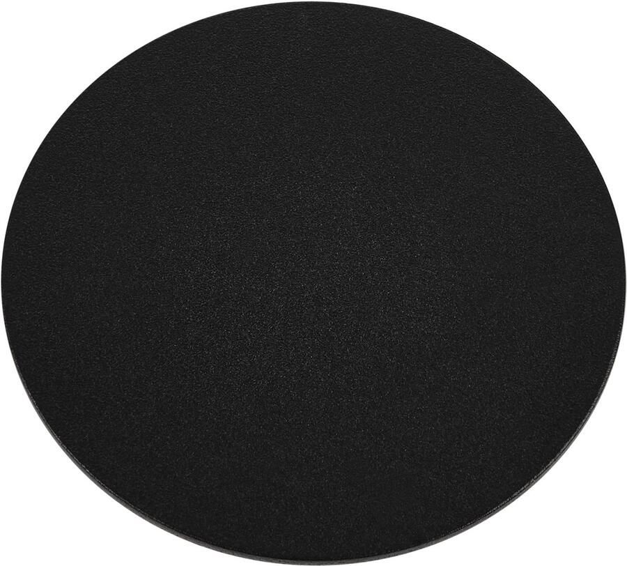 Sotech Glazen montageplaat voor barconsole schuin 21° Ø 50 mm zwarte montageplaat van