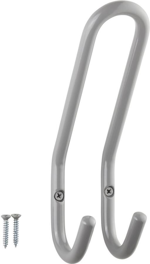 Sotech jashaak FARA 192 x 51 mm staal grijze jashaak wandkapstok jashaak hanger