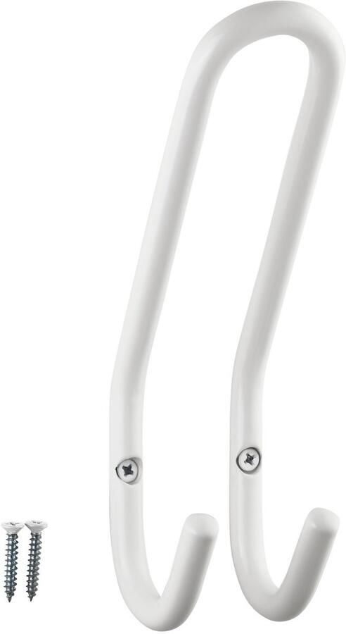 Sotech jashaak FARA 192 x 51 mm staal witte jashaak wandkapstok jashaak hanger