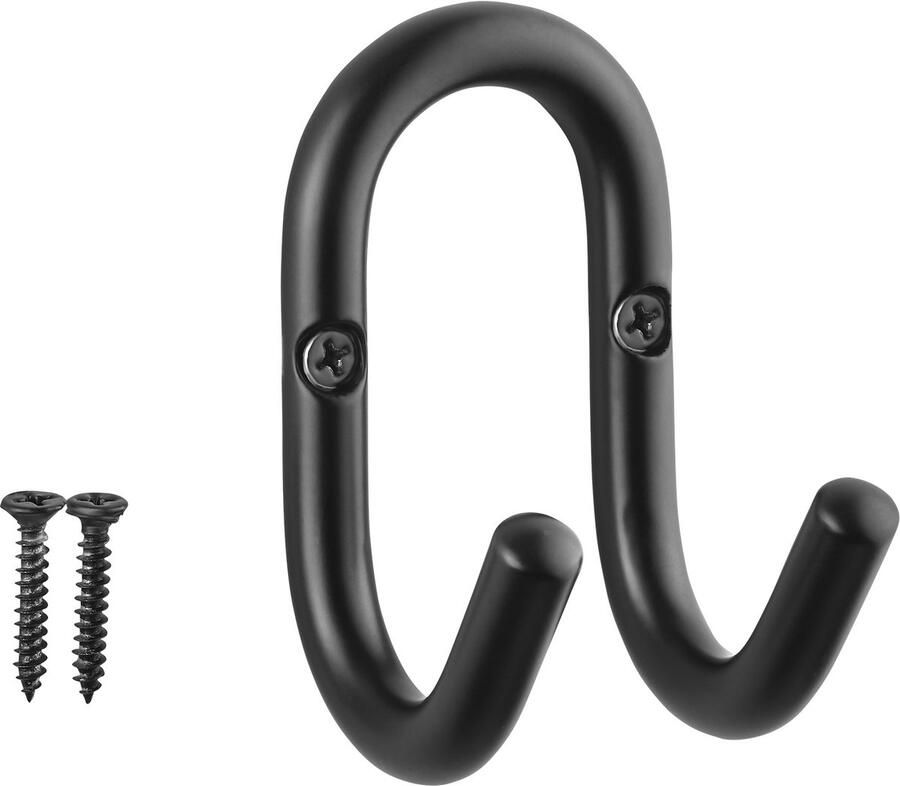 Sotech jashaak FARA 88 x 51 mm stalen zwarte jashaak wandkapstok jashaak hanger