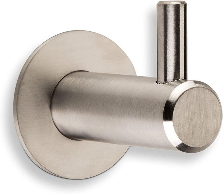 Sotech Junker Design kapstokhaak Kara RVS losse haak incl. plaatje en bevestigingsset