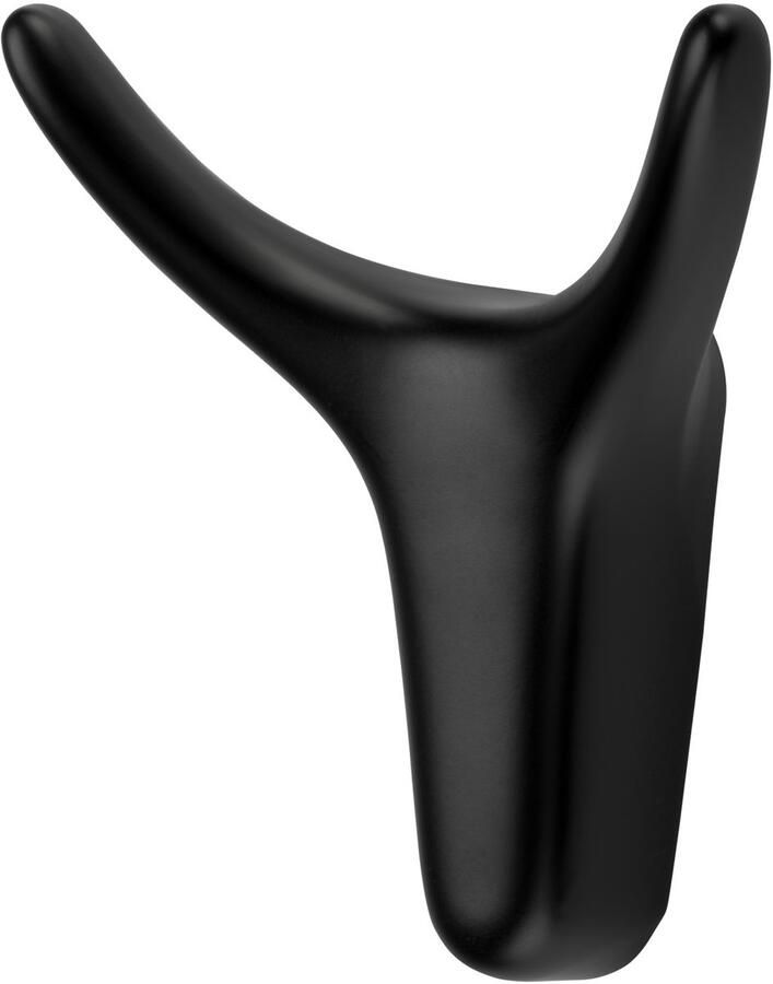 Sotech Kapstok TORO Hoogte: 66 x Breedte: 60 mm mat zwart moderne kapstok van gegoten zink stabiele wandhaak ook voor handdoeken