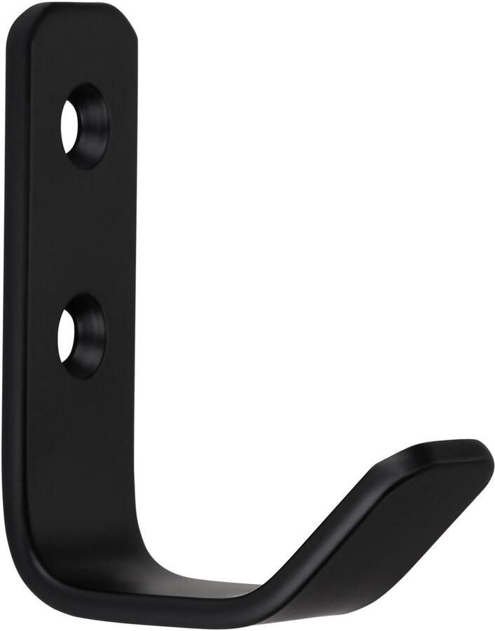 Sotech Kapstokhaak ALBA echt roestvrij staal 58 x 20 mm zwart Kapstokhaken van