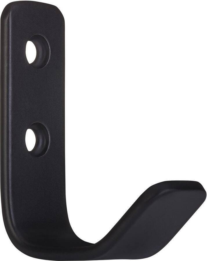 Sotech Kapstokhaak ALBA echt roestvrij staal 58 x 20 mm zwart mat Kapstokhaken van