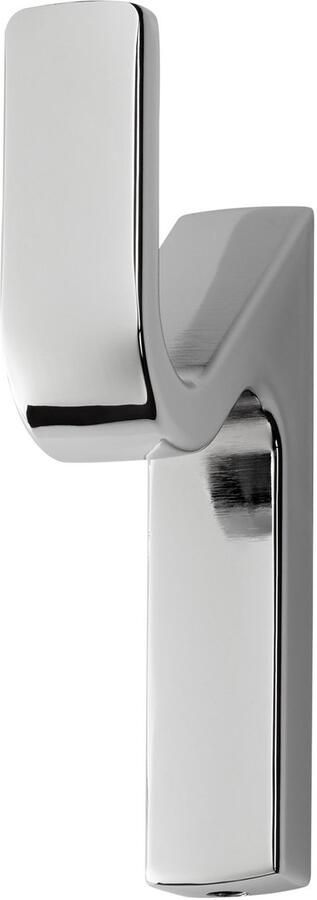 Sotech Kapstokhaak ANGOLO Hoogte: 76 x Breedte: 14 mm Gepolijst chroom moderne kapstokhaak van gegoten zink stabiele wandhaak ook voor handtassen