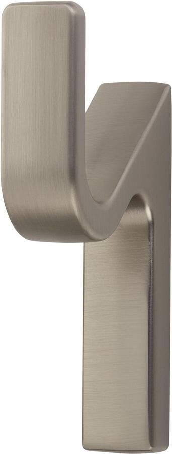 Sotech Kapstokhaak ANGOLO Hoogte: 76 x Breedte: 14 mm Roestvrijstalen look moderne kapstokhaak van spuitgietzink stabiele wandhaak ook voor zware jassen