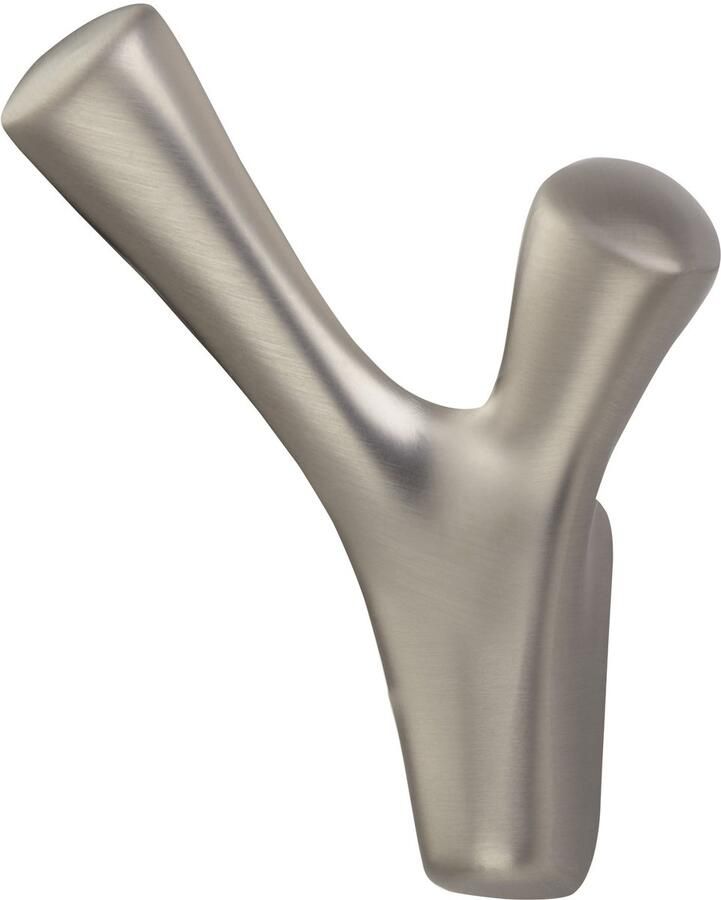 Sotech Kapstokhaak BICORNO Hoogte: 82 x Breedte: 71 mm Roestvrijstalen look moderne kapstokhaak van spuitgietzink stabiele wandhaak ook voor zware jassen