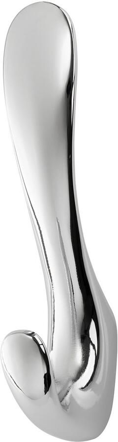 Sotech Kapstokhaak NANO Hoogte: 120 x Breedte: 22 mm Gepolijst chroom moderne kapstokhaak van gegoten zink stabiele wandhaak ook voor handtassen