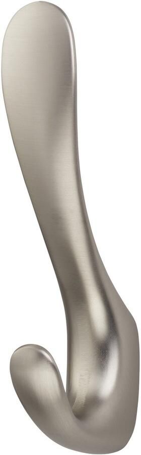 Sotech Kapstokhaak NANO Hoogte: 120 x Breedte: 22 mm Roestvrijstalen look moderne kapstokhaak van spuitgietzink stabiele wandhaak ook voor zware jassen