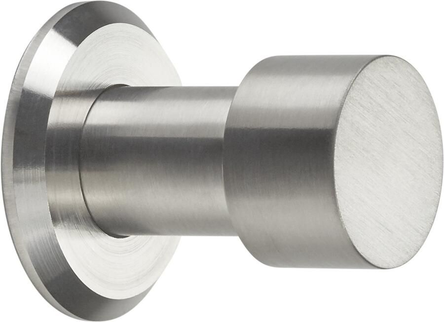 Sotech kapstokhaak Tuula RVS geborsteld lengte: 33 mm incl. plaatje en bevestigingsset