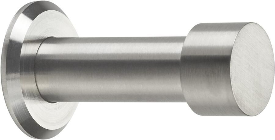 Sotech kapstokhaak Tuula RVS geborsteld lengte: 53 mm incl. plaatje en bevestigingsset