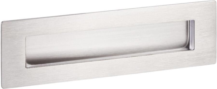 Sotech Komgreep EL-11 120 x 50 mm geborsteld roestvrij staal Inlaatkom van echt roestvrij staal Meubelgreep voor inbouw