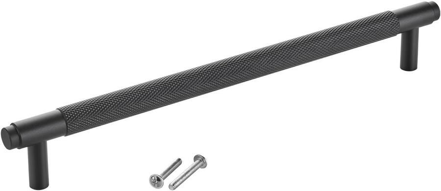 Sotech meubelgreep BLACKLINE VIII BA 224 mm mat zwart (lengte 256 mm diameter 14 mm hoogte 35 mm) handgreep van aluminium