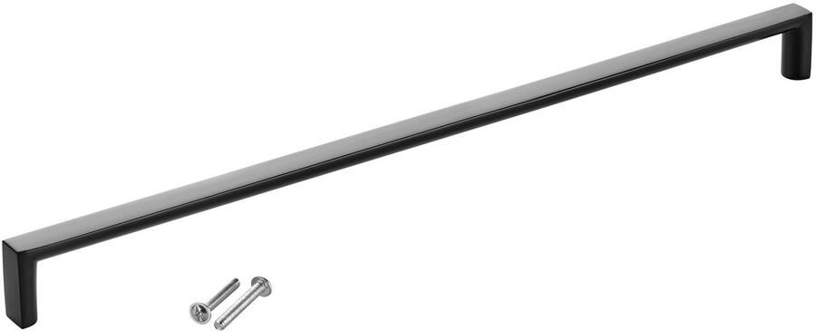 Sotech meubelgreep BLACKLINE XI BA 320 mm mat zwart (lengte 327 mm breedte 12 mm hoogte 27 mm) beugelgreep van aluminium