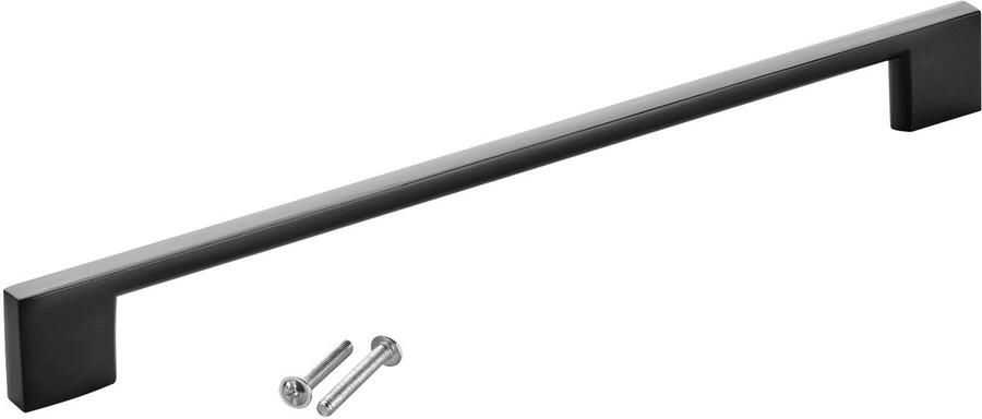 Sotech meubelgreep BLACKLINE XII BA 224 mm zwart mat aluminium (lengte 256 mm breedte 9 mm hoogte 28 mm) handgreep kastdeurgreep