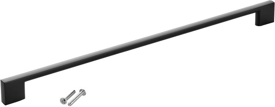 Sotech meubelgreep BLACKLINE XII BA 320 mm mat zwart aluminium (lengte 350 mm breedte 9 mm hoogte 28 mm) beugelgreep keukengreep