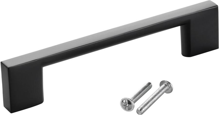 Sotech meubelgreep BLACKLINE XII BA 96 mm zwart mat aluminium (lengte 121 mm breedte 9 mm hoogte 28 mm) ladegreep keukengreep