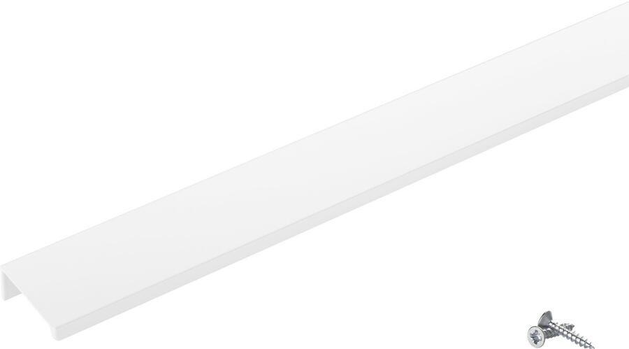 Sotech meubelgreep Blanket Jane 380 mm wit Ral 9003 BA 3 x 112 mm kastgreep voor montage aan de binnenzijde van het front incl. bevestigingsschroeven