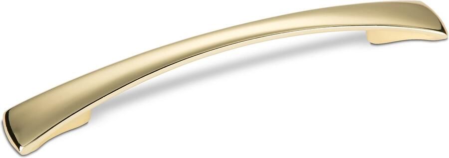 Sotech 10 stuks Meubelgrepen JAN messing look BA 128 mm booggrepen Kastgrepen Keukengrepen van