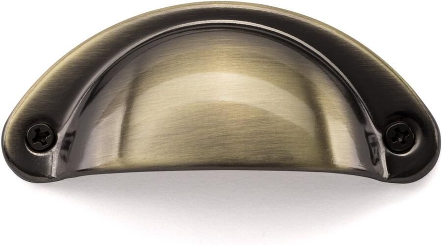 Sotech Meubelgreep KHEA Boorgatafstand 64 mm Messing gebruineerd Schelphandgreep van