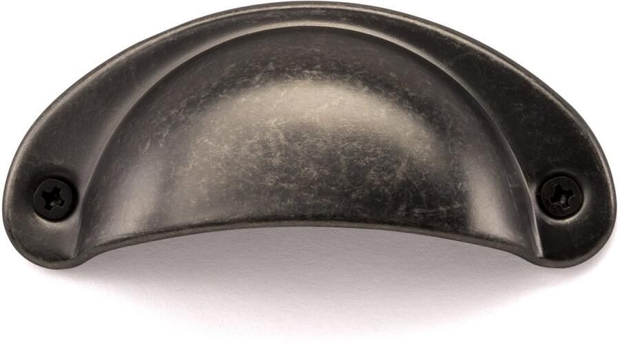 Sotech Meubelgreep KHEA Boorgatafstand 64 mm oudzilver optiek antiek Schelphandgreep van