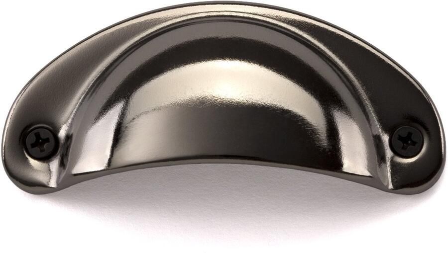 Sotech Meubelgreep KHEA Boorgatafstand 64 mm Zwart verchroomd Schelphandgreep van