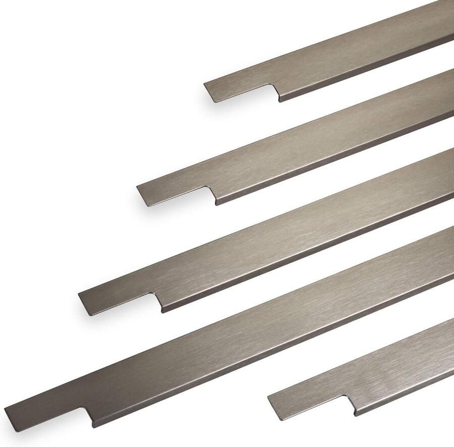 Sotech Meubelgreep Slim Lengte 395 mm RVS-optiek geborsteld Greeplijst van