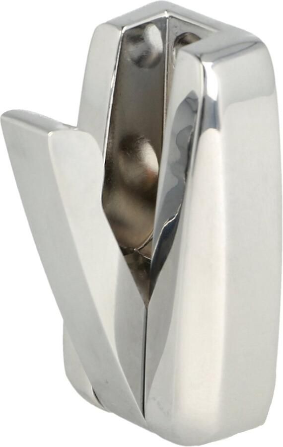 Sotech opklapbare haak HIPPO gepolijst chroom met veer Kapstokhaak van metaal ruimtebesparend ontwerp ideaal voor kleine ruimtes zoals