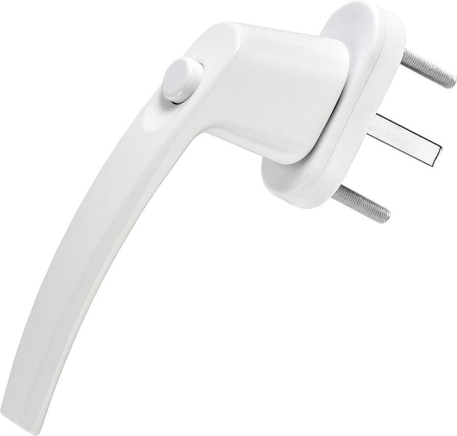 Sotech Raamkruk CALISTO Aluminium (151 x 28 5 x 62 mm) wit met 45° raster raamolijven afsluitbaar via drukknop