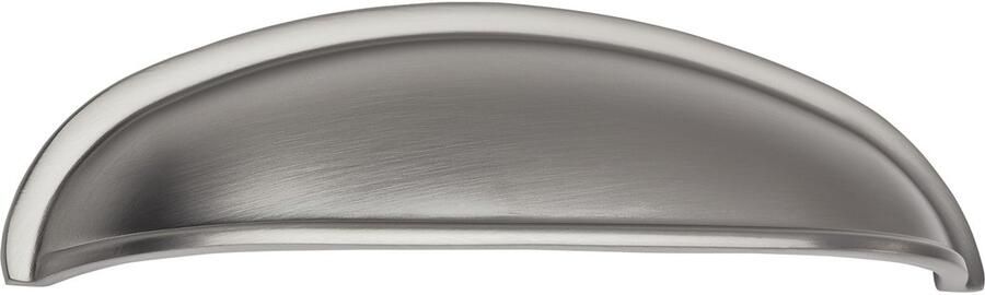 Sotech Schelpgreep NICK inox look mat BA 96 mm Apothekersgreep inlaatgrepen schelpgrepen van