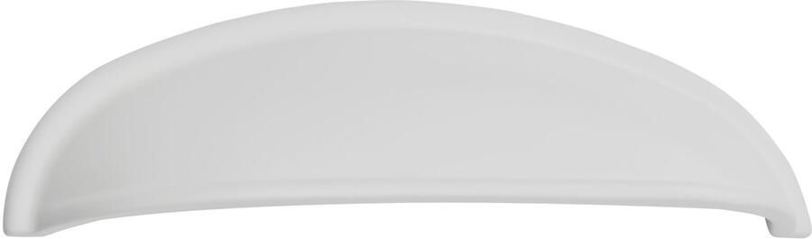 Sotech Schelpgreep NICK Wit mat BA 96 mm kastgreep apothekersgreep schelpen van
